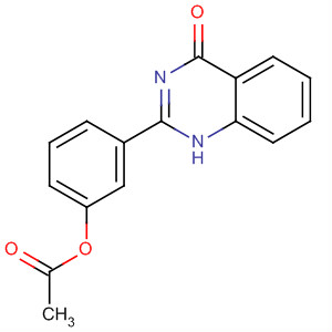 3-(4-氧代-3,4-二氫喹唑啉-2-基)苯基 乙酸酯結(jié)構(gòu)式_371947-93-2結(jié)構(gòu)式