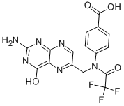 4-(N-((2-amino-4-oxo-3,4-dihydropteridin-6-yl)methyl)-2,2,2-trifluoroacetamido)benzoicacidStructure,37793-53-6Structure 4-(N-((2-amino-4-oxo-3,4-dihydropteridin-6-yl)methyl)-2,2,2-trifluoroacetamido)benzoicacid Structure,37793-53-6Structure