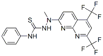 (9ci)-2-[5,7-雙(三氟甲基)-1,8-萘啶-2-基]-2-甲基-n-苯基-肼硫代甲酰胺結構式_400077-49-8結構式