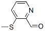 2-Pyridinecarboxaldehyde, 3-(methylthio)-(9ci)Structure,405175-06-6Structure 2-Pyridinecarboxaldehyde, 3-(methylthio)-(9ci) Structure,405175-06-6Structure