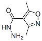 4-Isoxazolecarboxylicacid,3,5-dimethyl-,hydrazide(9ci)Structure,412313-52-1Structure 4-Isoxazolecarboxylicacid,3,5-dimethyl-,hydrazide(9ci) Structure,412313-52-1Structure