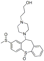 4-(10,11-二氫-8-(甲亞磺酰基)二苯并(b,f)硫雜卓-10-基)-1-哌嗪丙醇 S-氧化物結(jié)構(gòu)式_41931-98-0結(jié)構(gòu)式