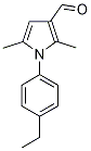 1H-pyrrole-3-carboxaldehyde,1-(4-ethylphenyl)-2,5-dimethyl-(9ci)Structure,426216-56-0Structure 1H-pyrrole-3-carboxaldehyde,1-(4-ethylphenyl)-2,5-dimethyl-(9ci) Structure,426216-56-0Structure