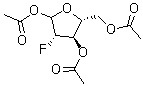 2-Fluoro-2-deoxy-1,3,5-tri-o-acetyl-α-d-arabinofuranose Structure,444586-86-1Structure