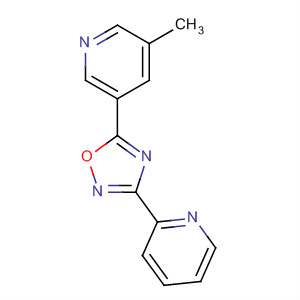 3-(2-Pyridyl)-5-(5-methylpyrid-3-yl)-1,2,4-oxadiazoleStructure,453566-42-2Structure 3-(2-Pyridyl)-5-(5-methylpyrid-3-yl)-1,2,4-oxadiazole Structure,453566-42-2Structure