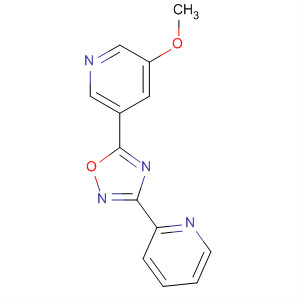 3-(2-Pyridyl)-5-(5-methoxypyrid-3-yl)-1,2,4-oxadiazoleStructure,453566-44-4Structure 3-(2-Pyridyl)-5-(5-methoxypyrid-3-yl)-1,2,4-oxadiazole Structure,453566-44-4Structure