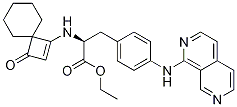 (S)-3-(4-(2,7-萘啶-1-基氨基)苯基)-2-(3-氧代螺[3.5]-1-壬烯-1-基氨基)丙酸乙酯結構式_455264-29-6結構式