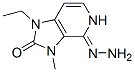 1H-imidazo[4,5-c]pyridine-2,4-dione,1-ethyl-3,5-dihydro-3-methyl-,4-hydrazone(9ci) Structure,460739-76-8Structure