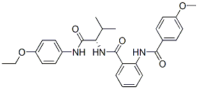 (9ci)-n-[(1s)-1-[[(4-乙氧基苯基)氨基]羰基]-2-甲基丙基]-2-[(4-甲氧基苯甲酰基)氨基]-苯甲酰胺結構式_471260-38-5結構式