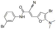 3-[4-溴-5-(二甲基氨基)-2-呋喃]-n-(3-溴苯基)-2-氰基-2-丙酰胺結(jié)構(gòu)式_471849-81-7結(jié)構(gòu)式