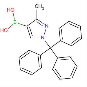 3-Methyl-1-trityl-1h-4-pyrazolylboronic acidStructure,474706-57-5Structure 3-Methyl-1-trityl-1h-4-pyrazolylboronic acid Structure,474706-57-5Structure