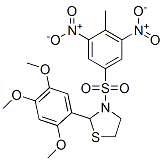 (9CI)-3-[(4-甲基-3,5-二硝基苯基)磺?；鵠-2-(2,4,5-三甲氧基苯基)-噻唑烷結(jié)構(gòu)式_477489-67-1結(jié)構(gòu)式