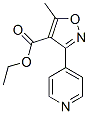 4-Isoxazolecarboxylicacid,5-methyl-3-(4-pyridinyl)-,ethylester(9ci)Structure,479077-33-3Structure 4-Isoxazolecarboxylicacid,5-methyl-3-(4-pyridinyl)-,ethylester(9ci) Structure,479077-33-3Structure