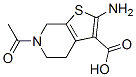 (9CI)-6-乙?；?2-氨基-4,5,6,7-四氫-噻吩并[2,3-c]吡啶-3-羧酸結(jié)構(gòu)式_487413-70-7結(jié)構(gòu)式