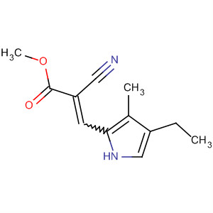 2-Propenoicacid,2-cyano-3-(4-ethyl-3-methyl-1h-pyrrol-2-yl)-,methylester(9ci)Structure,488091-94-7Structure 2-Propenoicacid,2-cyano-3-(4-ethyl-3-methyl-1h-pyrrol-2-yl)-,methylester(9ci) Structure,488091-94-7Structure