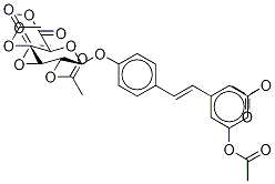 trans Resveratrol Penta-O-acetyl-4’-beta-D-glucuronide Methyl Ester Structure,490028-19-8Structure