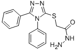 (4,5-Diphenyl-4h-[1,2,4]triazol-3-ylsulfanyl)-acetic acid hydrazide Structure,49656-91-9Structure