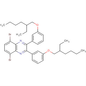 5,8-Dibromo-2,3-bis(3-(2-ethylhexyloxy)phenyl)quinoxalineStructure,498572-73-9Structure 5,8-Dibromo-2,3-bis(3-(2-ethylhexyloxy)phenyl)quinoxaline Structure,498572-73-9Structure