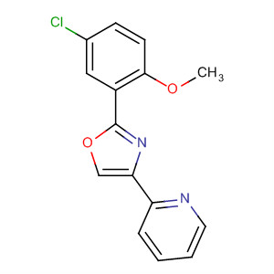 2-(5-Chloro-2-methoxyphenyl)-4-(pyridin-2-yl)-1,3-oxazoleStructure,502422-47-1Structure 2-(5-Chloro-2-methoxyphenyl)-4-(pyridin-2-yl)-1,3-oxazole Structure,502422-47-1Structure