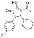 4-乙酰基-1-(4-氯苯基)-5-環(huán)己基-1,5-二氫-3-羥基-2H-吡咯-2-酮結構式_512176-65-7結構式