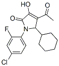 4-乙酰基-1-(4-氯-2-氟苯基)-5-環(huán)己基-1,5-二氫-3-羥基-2H-吡咯-2-酮結(jié)構(gòu)式_512177-31-0結(jié)構(gòu)式