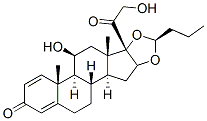 (S)-16alpha,17-(丁亞基二氧基)-11beta,21-二羥基孕甾-1,4-二烯-3,20-二酮結構式_51372-28-2結構式