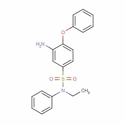 3-Amino-n-ethyl -4-phenoxy-n-phenylbenzenesulphonamideStructure,51929-55-6Structure 3-Amino-n-ethyl -4-phenoxy-n-phenylbenzenesulphonamide Structure,51929-55-6Structure