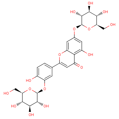 藤黃菌素-3,7-二-O-葡糖苷結(jié)構(gòu)式_52187-80-1結(jié)構(gòu)式