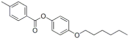 Benzoic acid, 4-methyl-, 4-(hexyloxy)phenyl esterStructure,53132-07-3Structure Benzoic acid, 4-methyl-, 4-(hexyloxy)phenyl ester Structure,53132-07-3Structure
