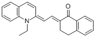 (2E)-2-[(2e)-2-(1-乙基喹啉-2(1h)-基)亞乙基]-3,4-二氫萘-1(2H)-酮結(jié)構(gòu)式_53704-22-6結(jié)構(gòu)式