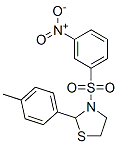 (9CI)-2-(4-甲基苯基)-3-[(3-硝基苯基)磺?；鵠-噻唑烷結(jié)構(gòu)式_537678-00-5結(jié)構(gòu)式