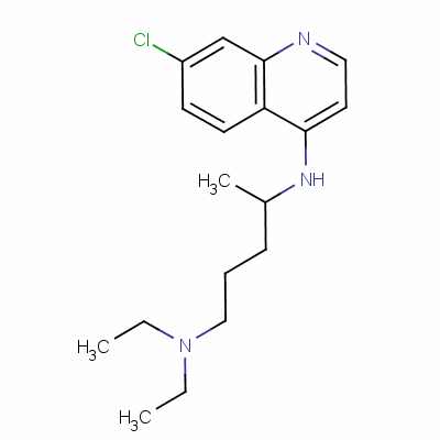 氯喹鹽基結(jié)構(gòu)式_54-05-7結(jié)構(gòu)式