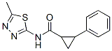 Cyclopropanecarboxamide,n-(5-methyl-1,3,4-thiadiazol-2-yl)-2-phenyl-(9ci)Structure,545350-17-2Structure Cyclopropanecarboxamide,n-(5-methyl-1,3,4-thiadiazol-2-yl)-2-phenyl-(9ci) Structure,545350-17-2Structure