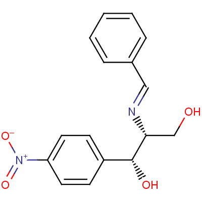 [R(r*,r*)]-2-(亞芐基氨基)-1-(4-硝基苯基)丙烷-1,3-二醇結(jié)構(gòu)式_55174-65-7結(jié)構(gòu)式