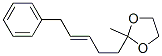 2-Methyl-2-(5-phenyl-3-pentenyl)-1,3-dioxolaneStructure,55282-92-3Structure 2-Methyl-2-(5-phenyl-3-pentenyl)-1,3-dioxolane Structure,55282-92-3Structure