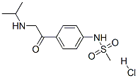 4-(2-異丙基氨基乙?；?苯甲烷磺胺鹽酸鹽結(jié)構(gòu)式_5576-49-8結(jié)構(gòu)式