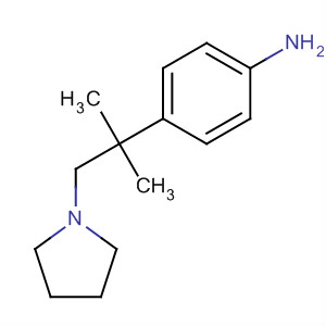 4-(2-Methyl-1-(pyrrolidin-1-yl)propan-2-yl)benzenamineStructure,561297-91-4Structure 4-(2-Methyl-1-(pyrrolidin-1-yl)propan-2-yl)benzenamine Structure,561297-91-4Structure