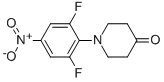 1-(2,6-二氟-4-硝基-苯基)-哌啶-4-酮結構式_565459-90-7結構式