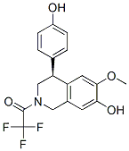 (4S)-1,2,3,4-四氫-4-(4-羥基苯基)-6-甲氧基-2-(三氟乙酰基)-7-異羥基喹啉結(jié)構(gòu)式_56771-97-2結(jié)構(gòu)式