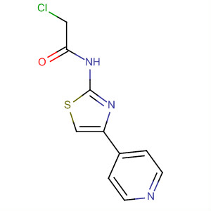 2-Chloro-n-(4-pyridin-4-yl-thiazol-2-yl)-acetamideStructure,57332-64-6Structure 2-Chloro-n-(4-pyridin-4-yl-thiazol-2-yl)-acetamide Structure,57332-64-6Structure