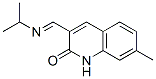 (9ci)-7-甲基-3-[[(1-甲基乙基)亞氨基]甲基]-2(1H)-喹啉酮結(jié)構(gòu)式_579441-68-2結(jié)構(gòu)式