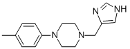 1-(1H-imidazol-4-ylmethyl)-4-p-tolyl-piperazineStructure,58013-30-2Structure 1-(1H-imidazol-4-ylmethyl)-4-p-tolyl-piperazine Structure,58013-30-2Structure