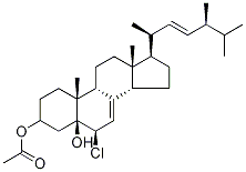 3Beta-acetoxy-6alpha-chloroergosta-7,22-dien-5alpha-olStructure,58261-88-4Structure 3Beta-acetoxy-6alpha-chloroergosta-7,22-dien-5alpha-ol Structure,58261-88-4Structure