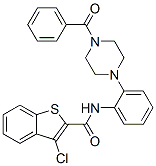 Benzo[b]thiophene-2-carboxamide, n-[2-(4-benzoyl-1-piperazinyl)phenyl]-3-chloro-(9ci) Structure,587009-28-7Structure