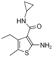 3-Thiophenecarboxamide,2-amino-n-cyclopropyl-4-ethyl-5-methyl-(9ci)Structure,590355-64-9Structure 3-Thiophenecarboxamide,2-amino-n-cyclopropyl-4-ethyl-5-methyl-(9ci) Structure,590355-64-9Structure