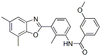 (9ci)-n-[3-(5,7-二甲基-2-苯并噁唑基)-2-甲基苯基]-3-甲氧基-苯甲酰胺結(jié)構(gòu)式_590395-80-5結(jié)構(gòu)式