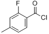 Benzoyl chloride,2-fluoro-4-methyl- (9ci)Structure,59189-98-9Structure Benzoyl chloride,2-fluoro-4-methyl- (9ci) Structure,59189-98-9Structure