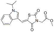(9CI)-5-[[1-(1-甲基乙基)-1H-吲哚-3-基]亞甲基]-2,4-二氧代-3-噻唑烷乙酸甲酯結(jié)構(gòu)式_593266-02-5結(jié)構(gòu)式