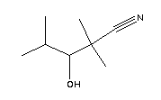 2,2,4-Trimethyl-3-hydroxy-n-valeronitrileStructure,59346-56-4Structure 2,2,4-Trimethyl-3-hydroxy-n-valeronitrile Structure,59346-56-4Structure