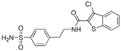 (9ci)-n-[2-[4-(氨基磺?；?苯基]乙基]-3-氯-苯并[b]噻吩-2-羧酰胺結(jié)構(gòu)式_600122-24-5結(jié)構(gòu)式
